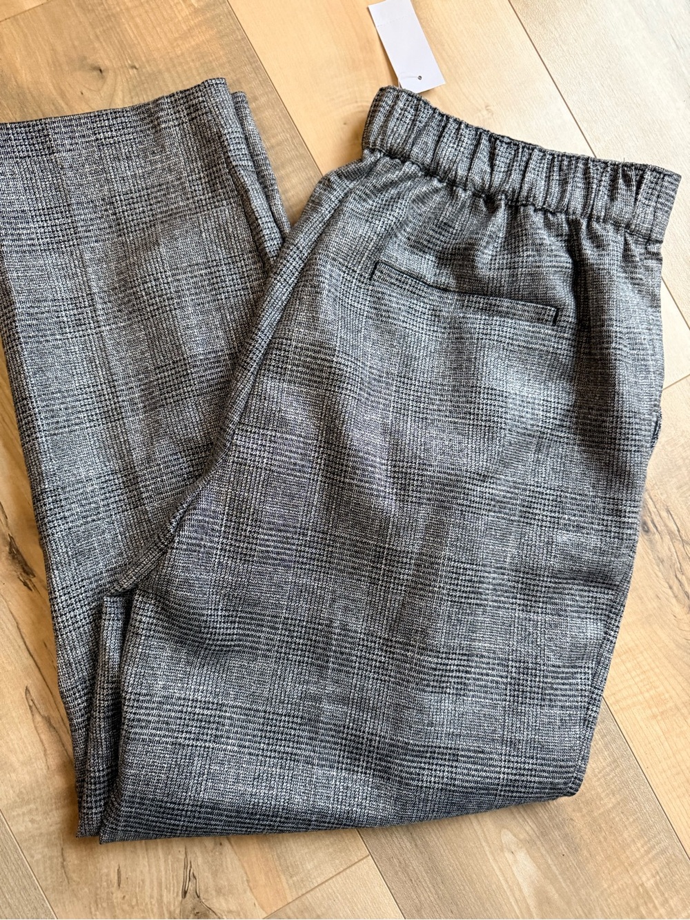 Ann Taylor Gray Plaid Trousers
